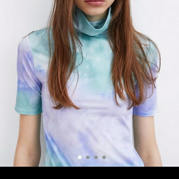 Zara Tops - Zara Women Tie Dye Turtle Neck Size Small